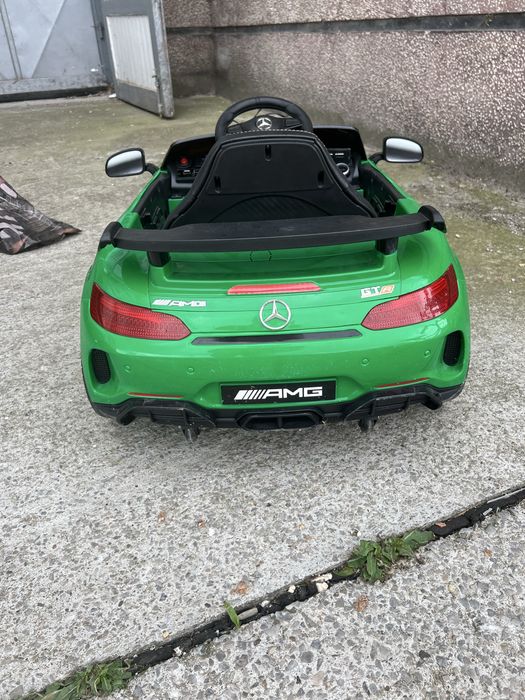 Електрическа кола за деца, Baby Mix, Mercedes-Benz AMG GT R, зелена, 108x67x46 см, 3-8 години