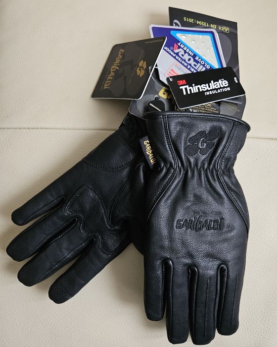 Manusi moto piele premium,Garibaldi, Noi, 3M, Touchscreen,Mas-S