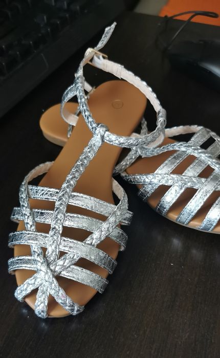 Sandale argintii, mărime 37