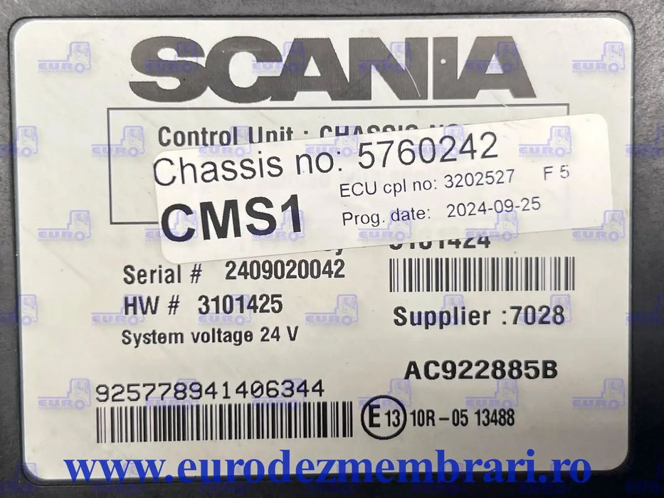 CALCULATOR CMS1 SCANIA NGS SUPER 3202527, 3226611, 3188263