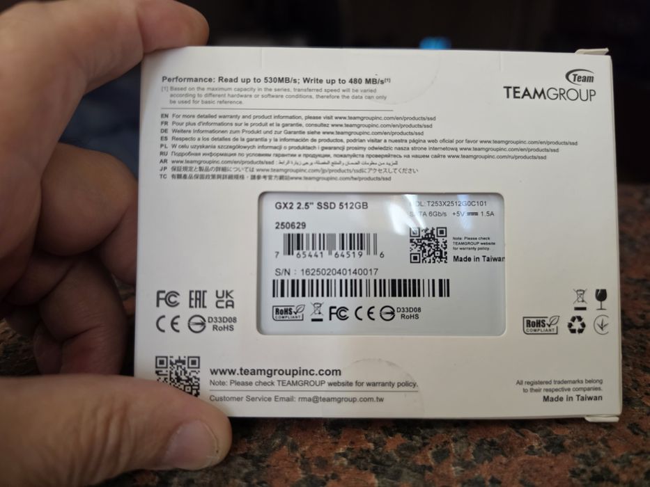 Продавам SSD TEAM GROP 512