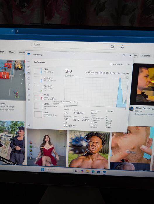 AIO Asus i3-8130u 8gb ssd NVIDIA mx110