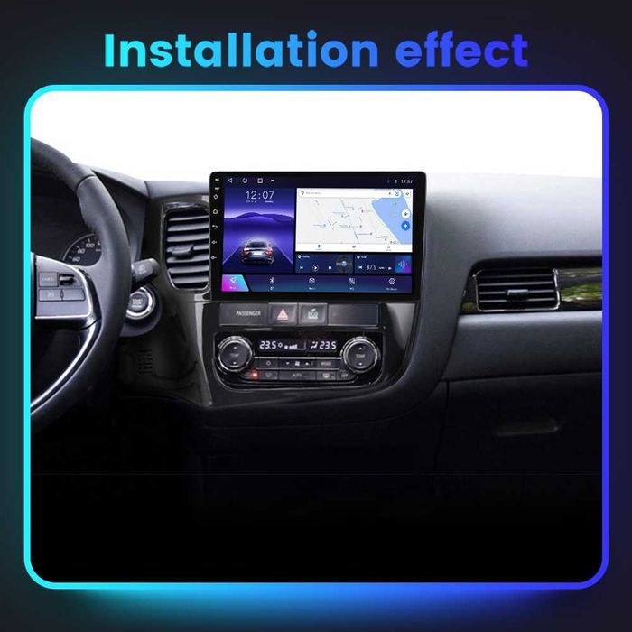 Navigatie Android 14 Mitsubishi Outlander 3 1/8 Gb Waze CarPlay CAMERA