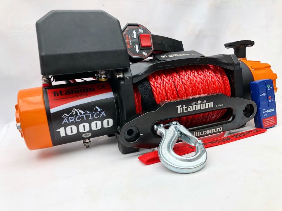 Troliu Titanium ARCTICA 10000 LBS , 5T,  motor 7CP,  sufa sintetica