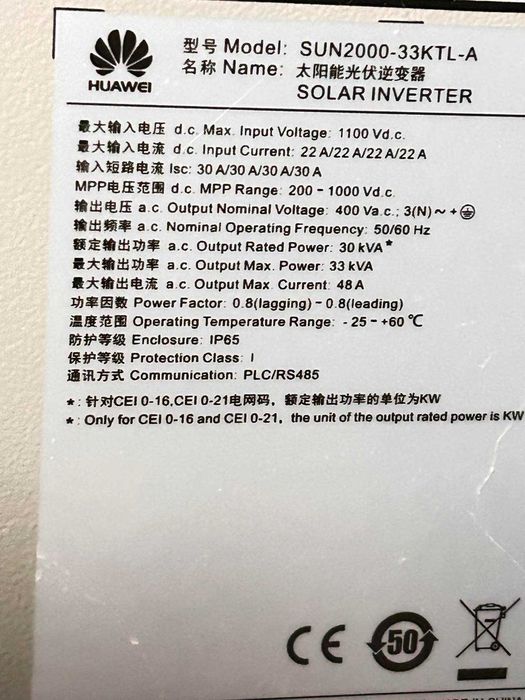 Мрежови инвертори HUAWEI