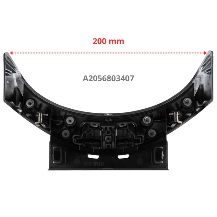 Бутон за подлакътник на Mercedes C W205 GLC X253 Сив Хром