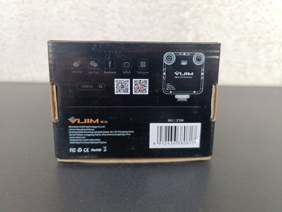 ulanzi VL81 lampa video foto cold  shoe temperatura cald rece