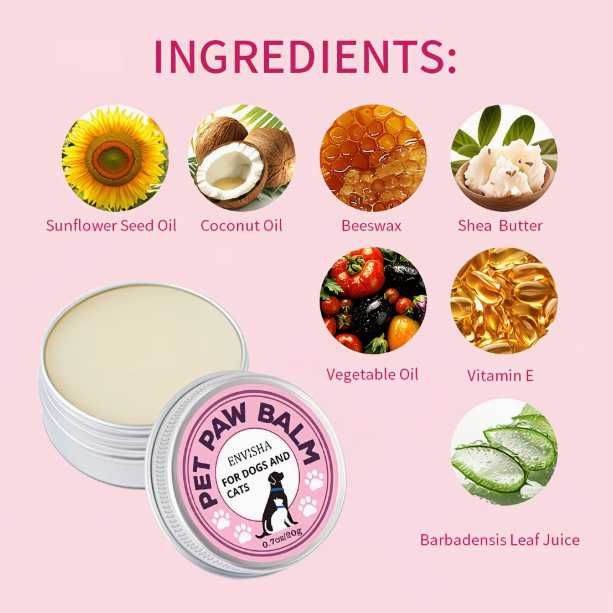 Balsam hidratant labute caini si pisici! Ingrediente naturale, lick-safe!