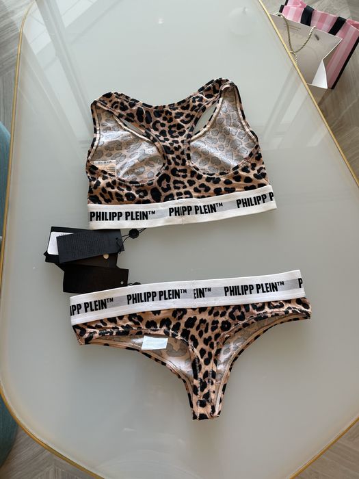 Бюстие филип плейн тигирово топ бельо бикини сутиен philipp plein
