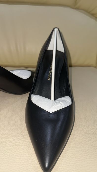 Pantofi Stuart Weitzman Originali Noi 41 Piele Neagră Toc 85mm
