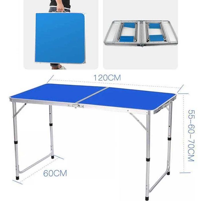 Сгъваема маса с 4 стола за къмпинг