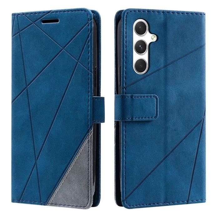 Samsung Galaxy A57 A56 A26 A16 A15 A25/TRIANGLE Кожен калъф тип тефтер