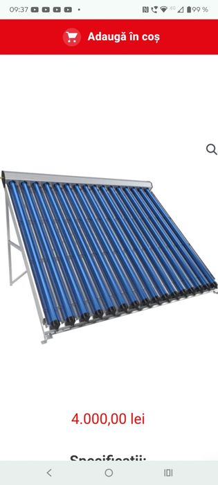 Panou solar presurizat,30 tuburi