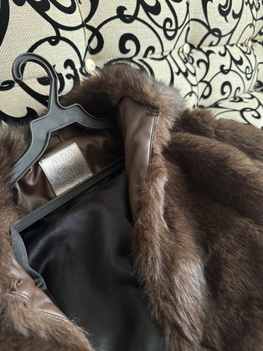 Шуба коричневая