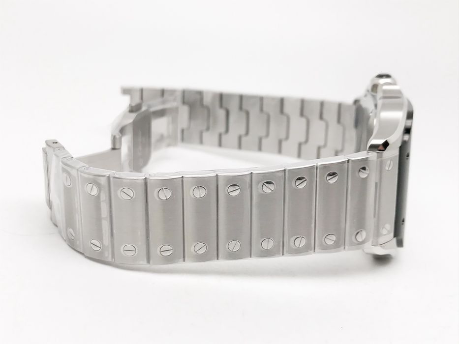 Cartier Santos de Cartier 40mm - сив циферблат - стоманена гривна - автоматичен - QC снимки