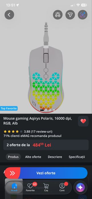 Vand mouse aqirys nou