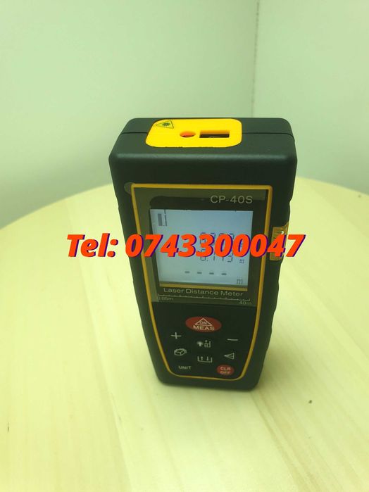 Telemetru / Ruleta Laser 40M (Precizie+-2Mm), Lentile Germania