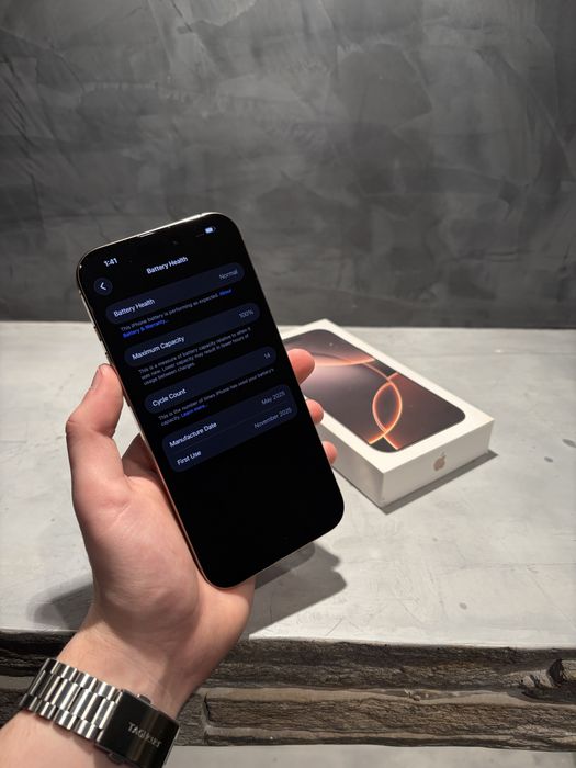 14 cycle! КАТО ЧИСТО НОВ Iphone 16 Pro Max 512 GB