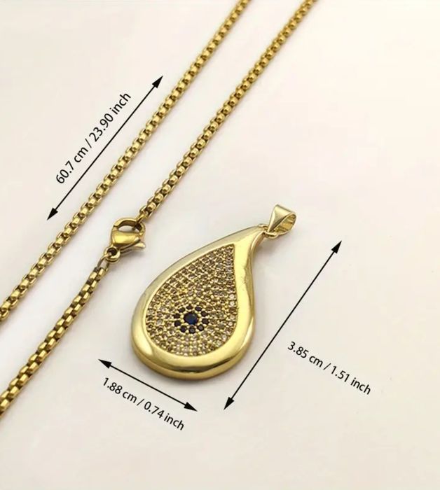 Позлатено колие Свети Валентин