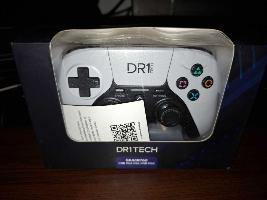 DR1TECH Безжичен Геймпад за Компютър / PS4 / PS5 / iOS Бял