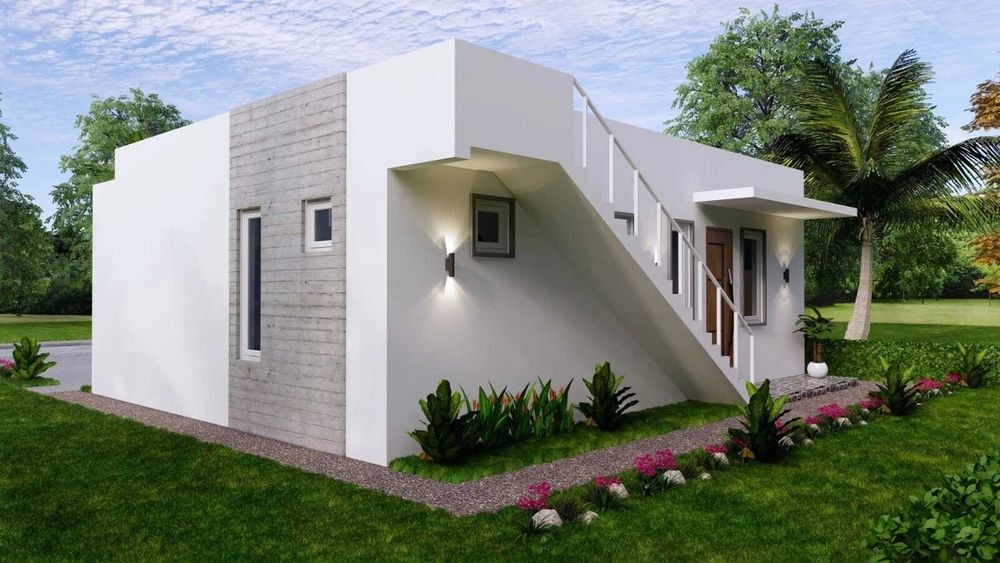 НА ИЗПЛАЩАНЕ - Евтина сглобяема къща с 2 спални, 80 кв. м