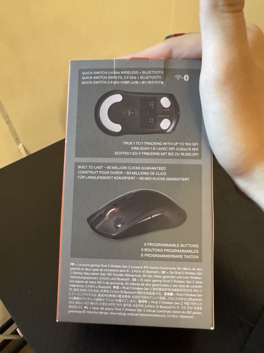 Mouse Steelseries rival v3 wireless