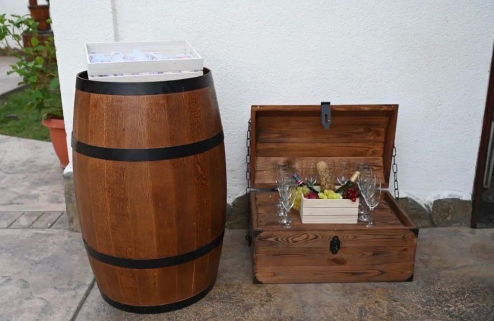 Дървени сандъци за декорация-10 бр