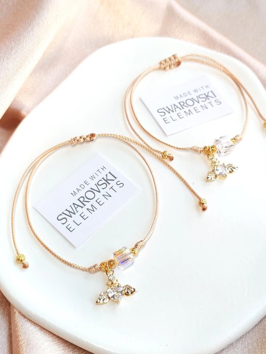 Гривни Сваровски Кристал и позлата