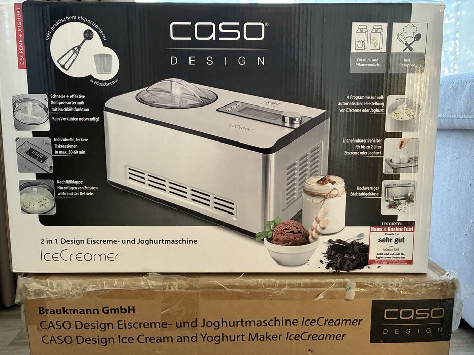 Vând aparat de înghețată cu compresor, CASO