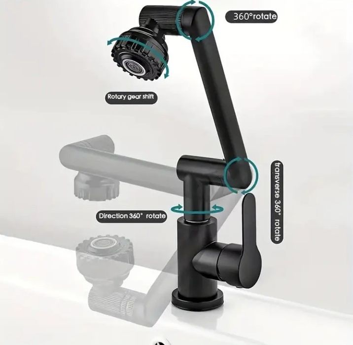 Baterie robinet  baie/bucătărie pivotantă