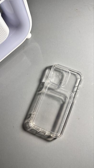 Чехол с кархолдером для IPhone 14 Pro силиконовый с блоком для камер