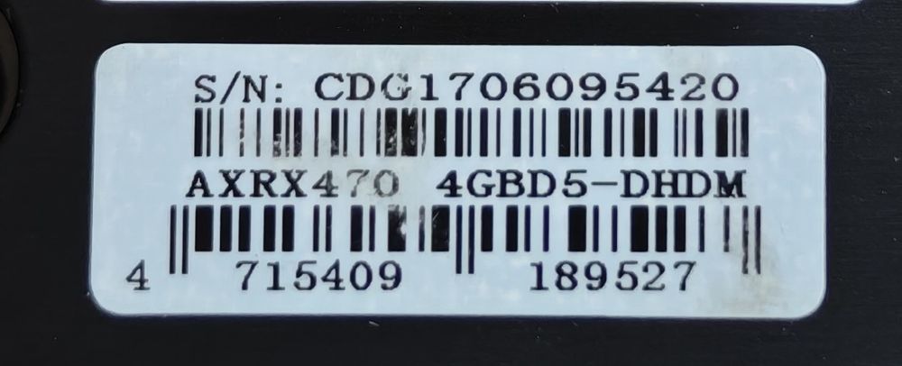 Видеокарта RX470 4g