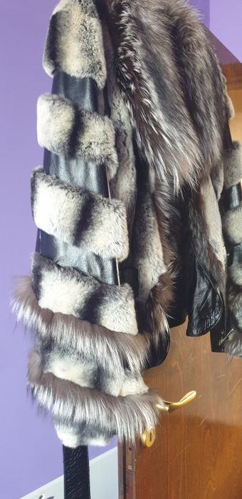 Дамско кожено палто