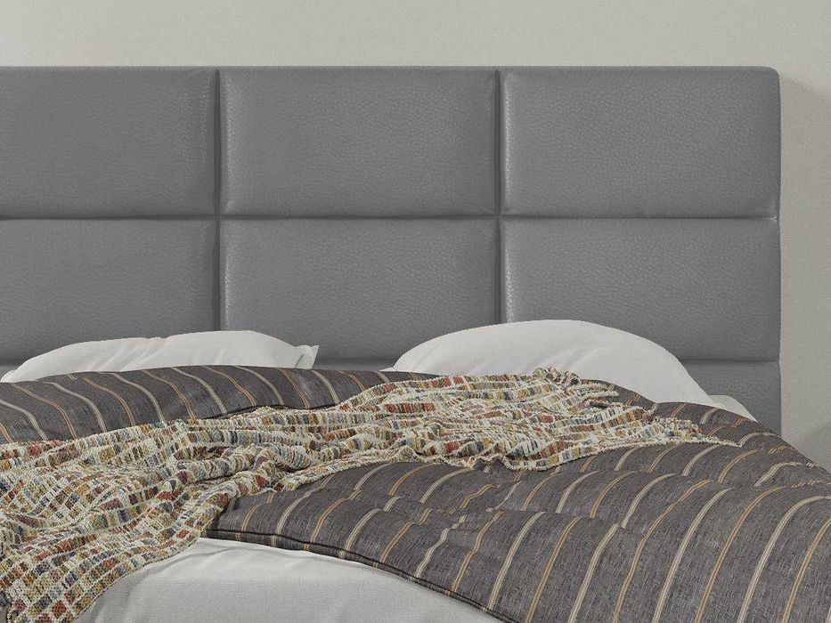 Pat Tapitat Cico 190 rabatabil 170x114 C1 din piele/stofa Gri Nube 81