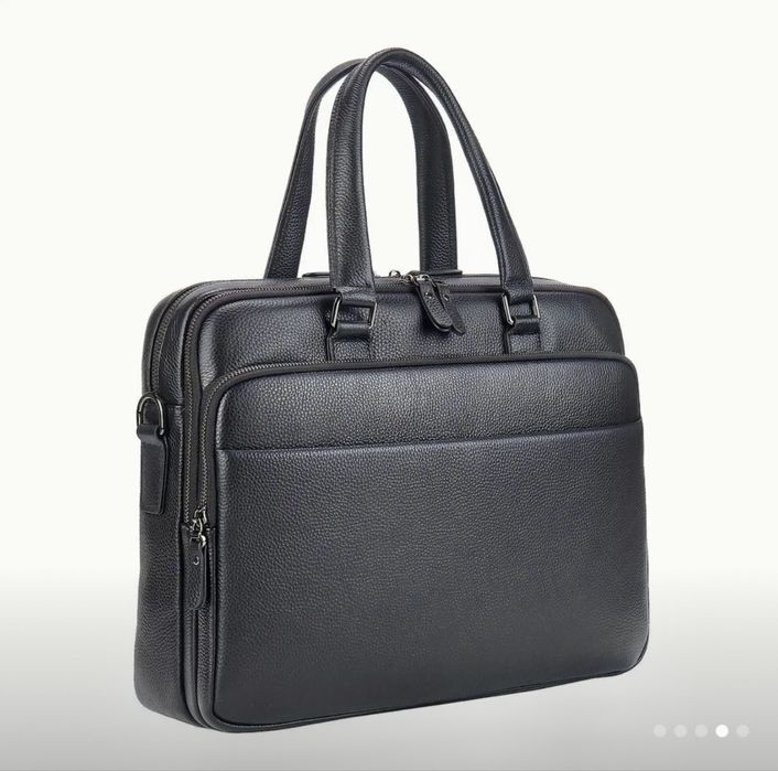 Мъжка луксозна бизнес чанта /Офис куфарче за пътуване от естест. кожа!