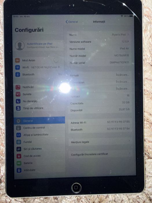 iPad Air 1 - Stare impecabilă de colecție