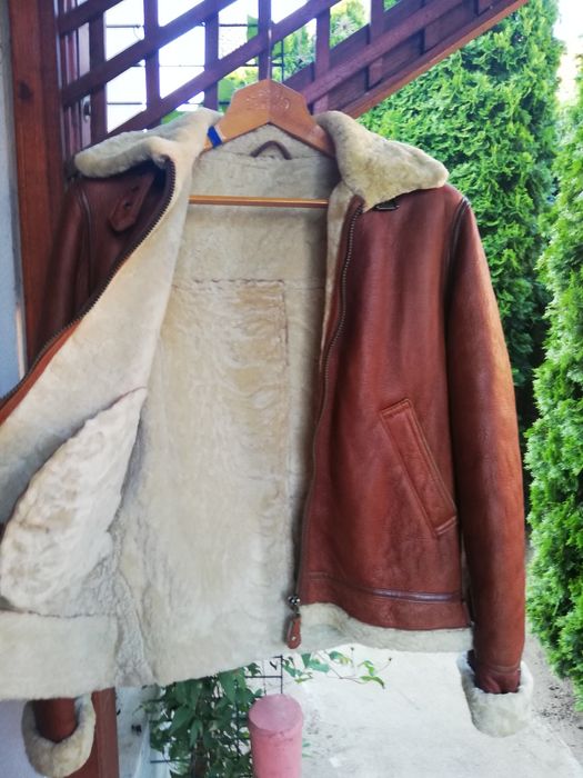 Geaca piele Aviator M Ezkerras cu blana