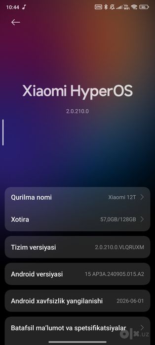 XIAOMI 12T bor abmen