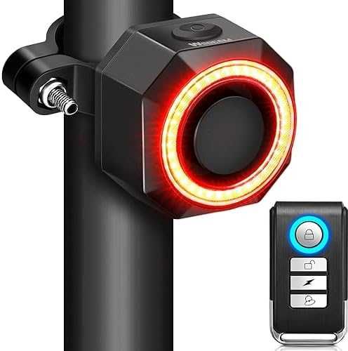Нова Смарт велосипедна задна светлина аларма USB-C IP65 160 lm колело стоп дистанционно