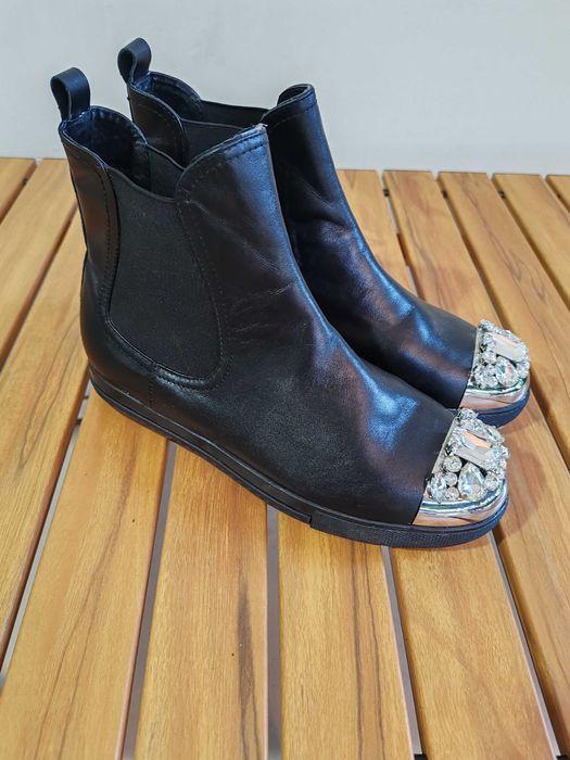 Miu Miu дамски боти 38 EUR състояние НОВИ