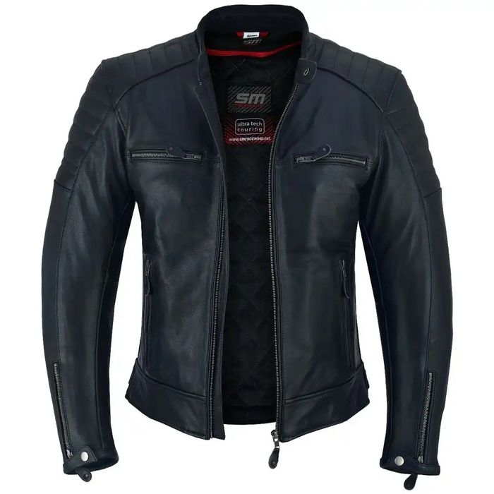 Geaca moto din piele naturala SM Curtis mărimea S, M, L, XL, 2XL Noua!