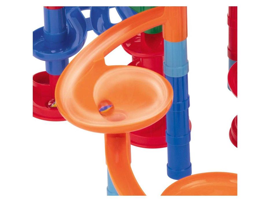 Голяма Детска писта с топчета 120 части и 20 стъклени топки