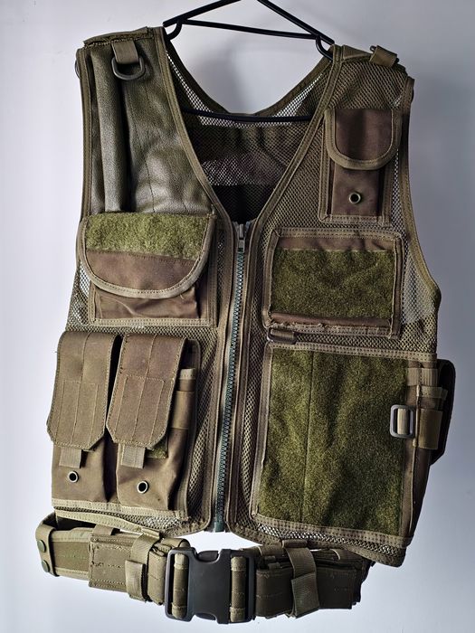 Vestă tactică airsoft kaki
