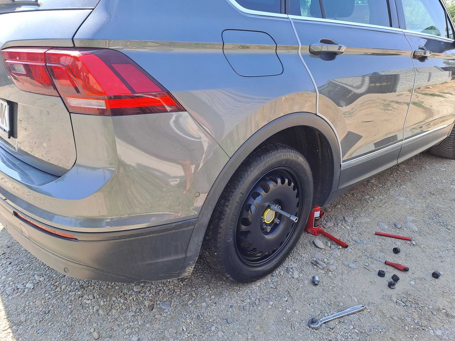 Roata de rezerva Slim Vw Tiguan 2 3 Audi Q3 Seat Ateca Skoda Karoq R17