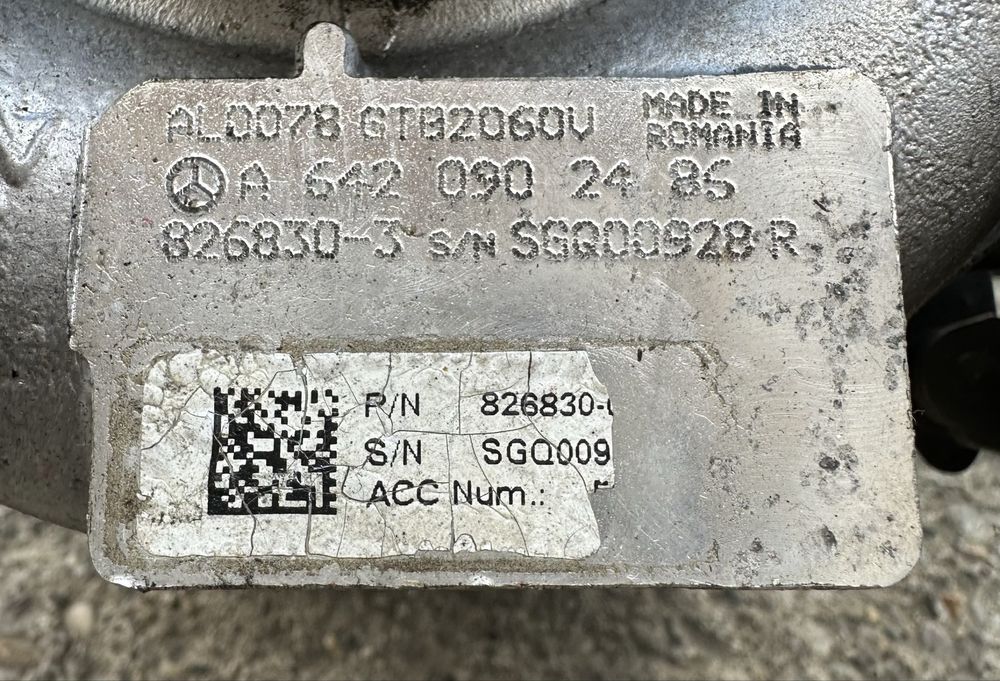 Turbo / Turbina Mercedes E350 CLS350 G350 R350 S350 GLE350 ML350