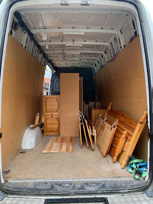 Транспорт с бус на мебели и техника