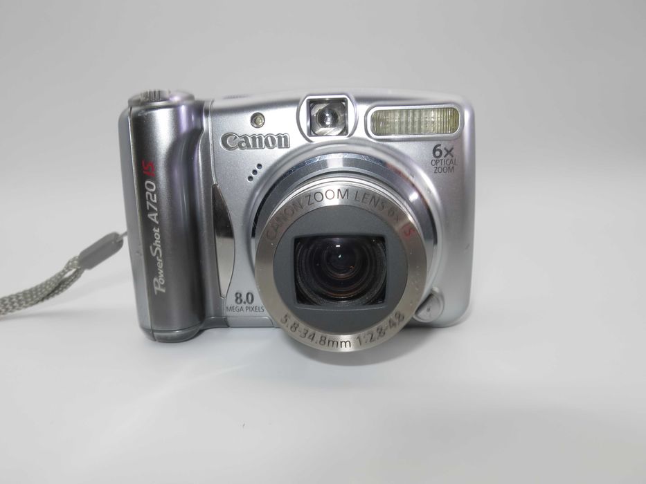 Canon PowerShot A720 компактен цифров фотоапарат, дигитална камера, в отлично състояние, тествана и работи перфектно с оригинална кутия и карта памет