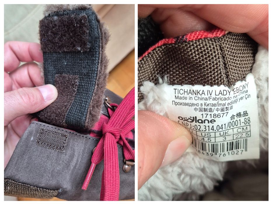 Cizme impermeabile Quechua, P Nat., Model Tichanka IV - 36