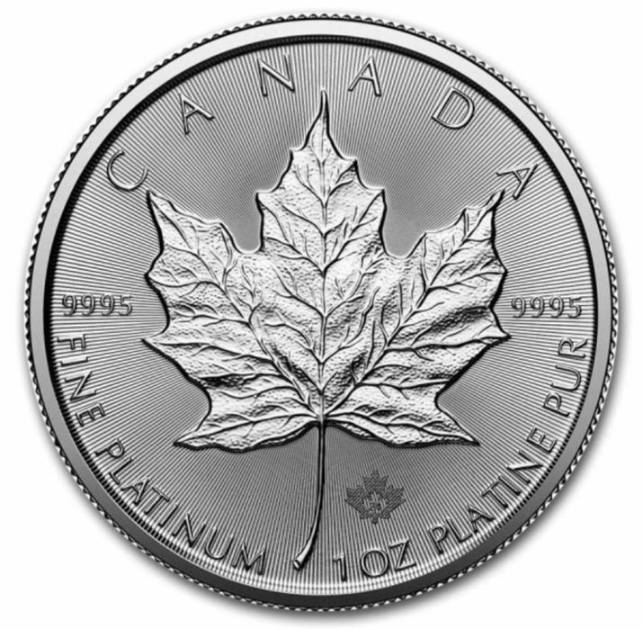 Moneda lingou platina Canadian Platinum Maple 1 oz