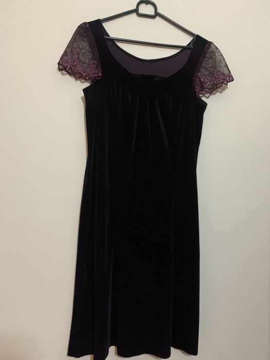 Rochie ocazie din catifea grena